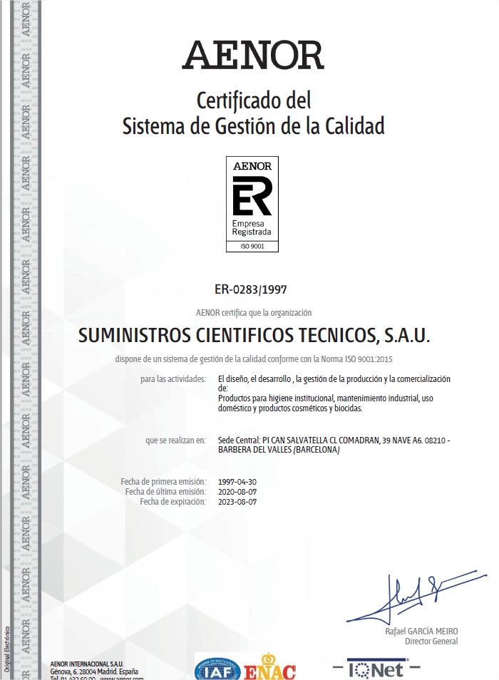 Certificado de Registro de Empresa